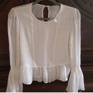 Intermix blouse bell sleeves